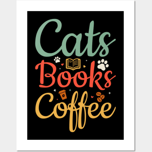 cats Books Coffe Posters and Art